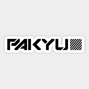 Pakyu Black Sticker